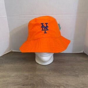 2023 NY Mets Orange Bucket Floppy Hat Citi Field Nathan’s SGA